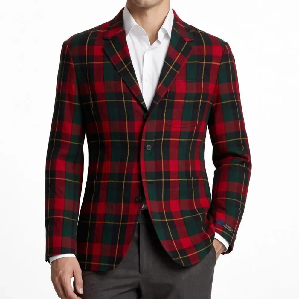 Polo Ralph Lauren Blazer Jacket Plaid Cotton Ultra Lightweight Men's Size XL